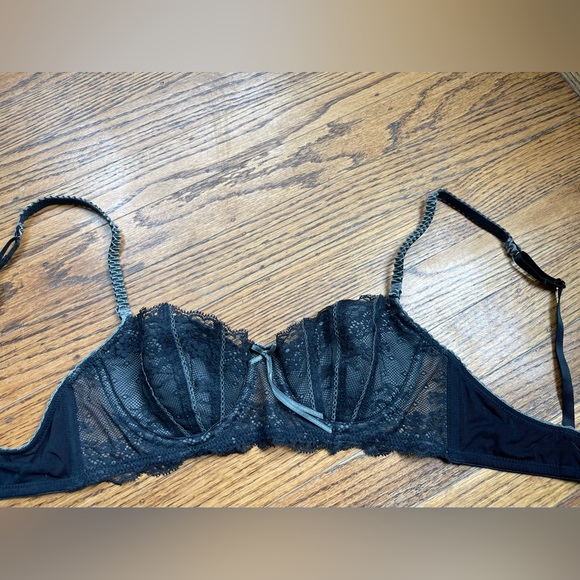 NWOT - Elle Macpherson - 34A Dentelle Underwire Bra in Jet Pewter - Picture 4 of 9